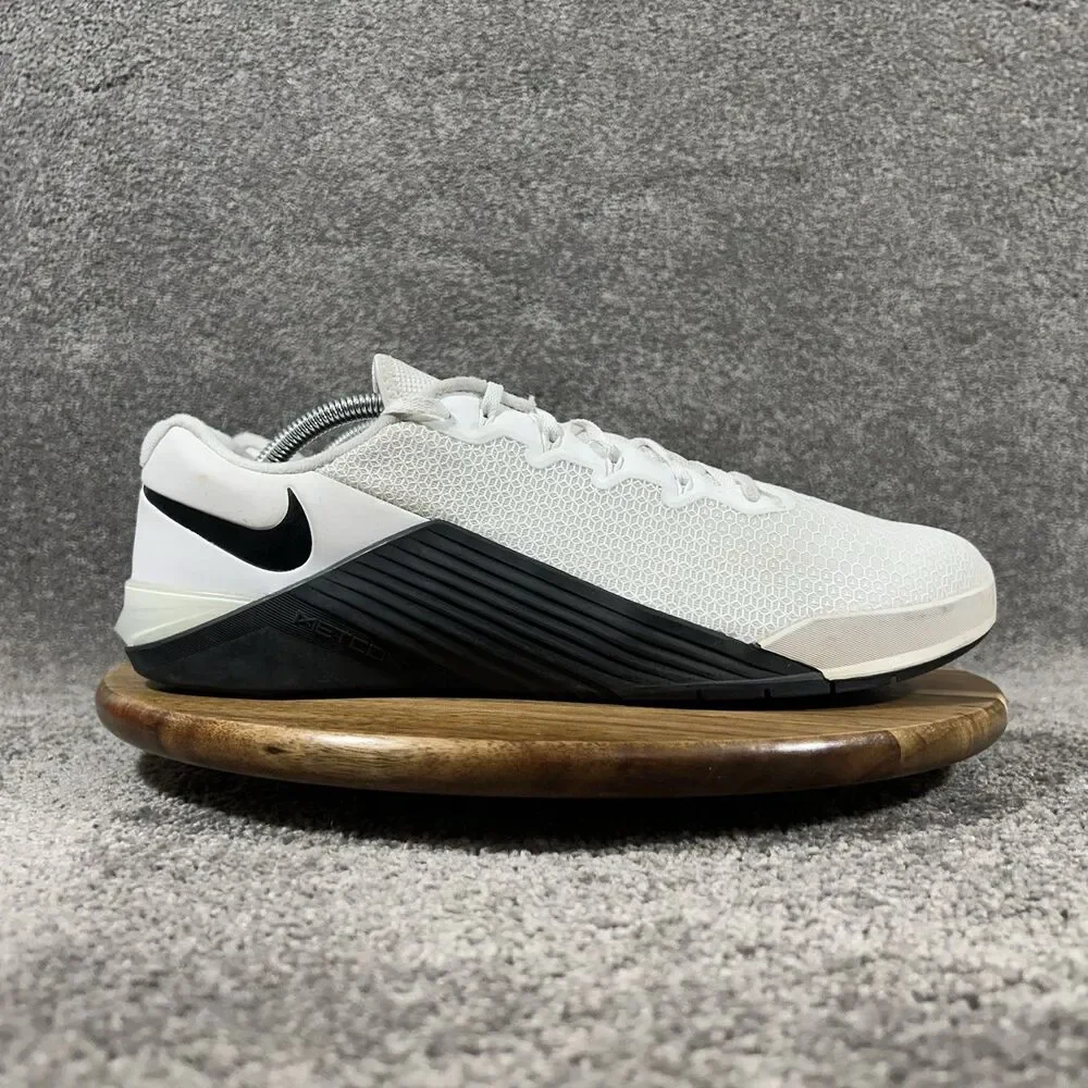 Nike Metcon 5 AQ1189-190 Men's Sz 12.5 White Black Cross Training Gym Shoes Used